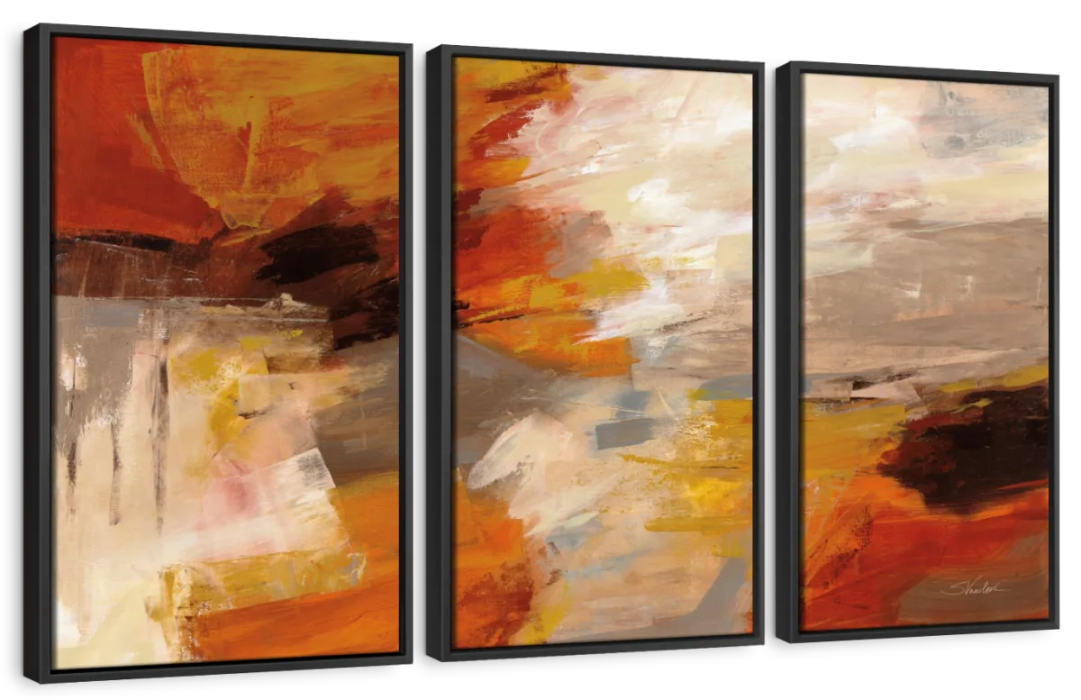 Golden Falling Leaves Wall Art - Image 17