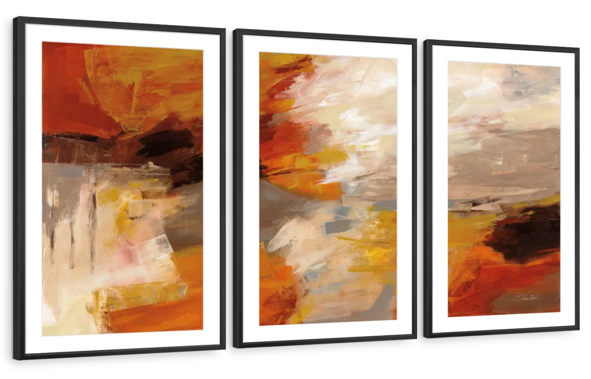 Golden Falling Leaves Wall Art - Image 19