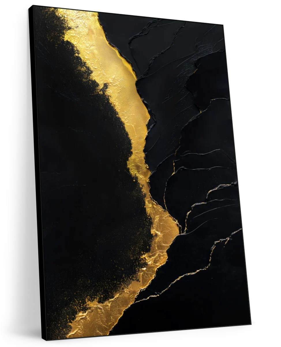 Golden River Flow Wall Art - Image 8