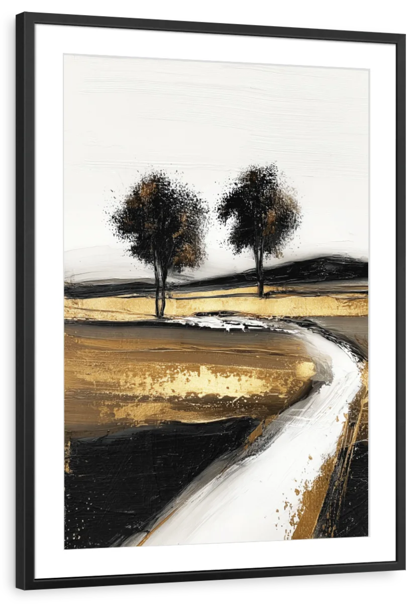 Golden Rural Path Wall Art - Image 7