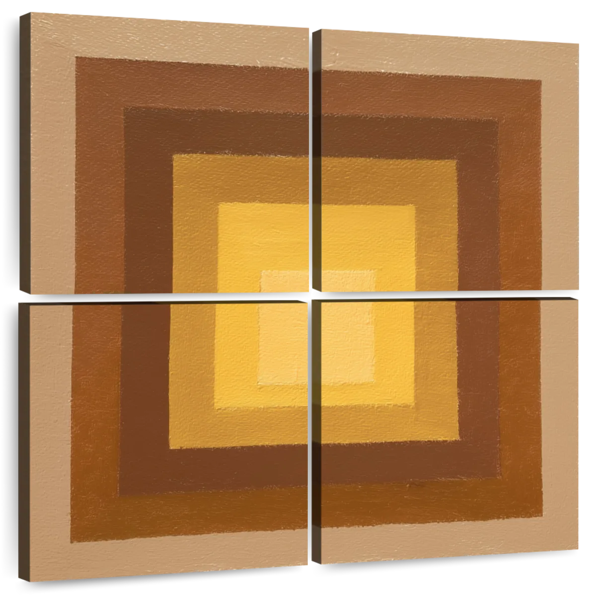 Golden Square Abstract Wall Art - Image 8
