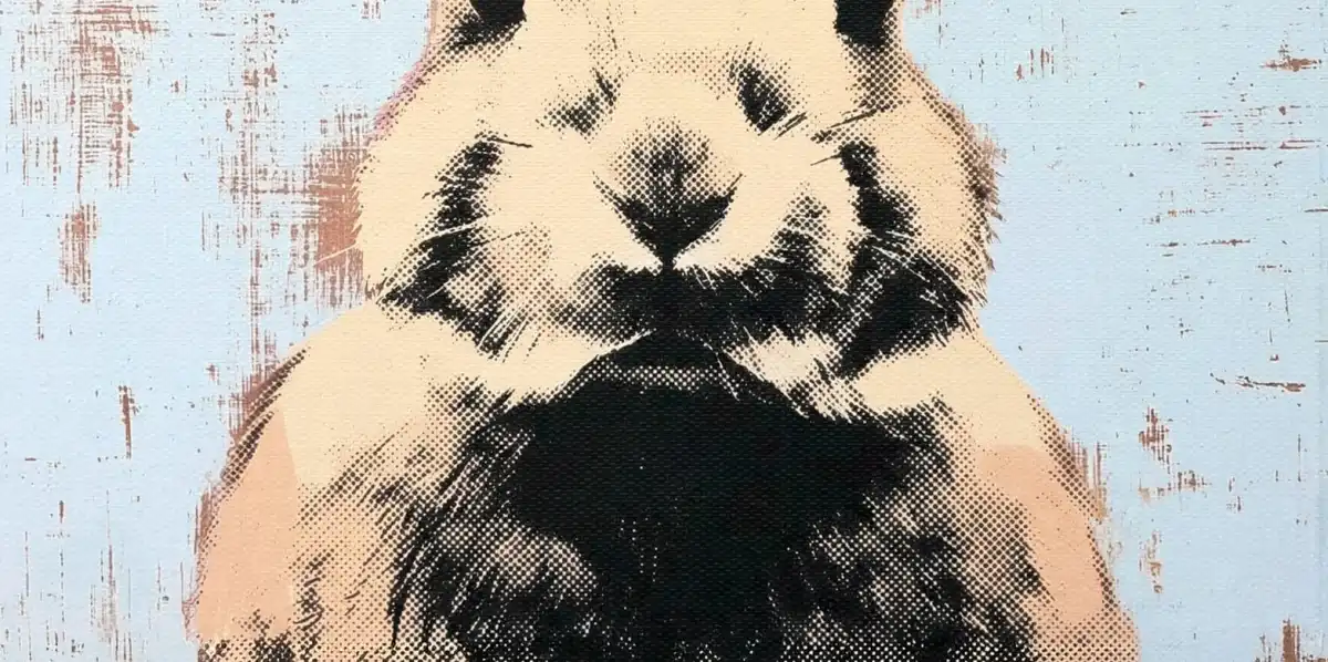 Graphic Rabbit Portrait Wall Art - Image 16
