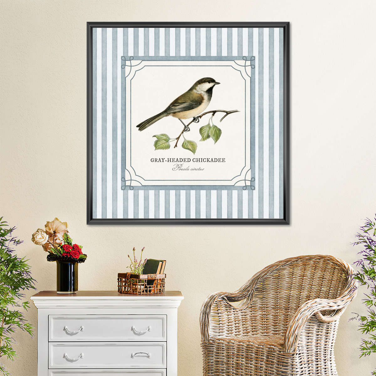 Gray-headed Chickadee Reinterpreted Wall Art - Image 5