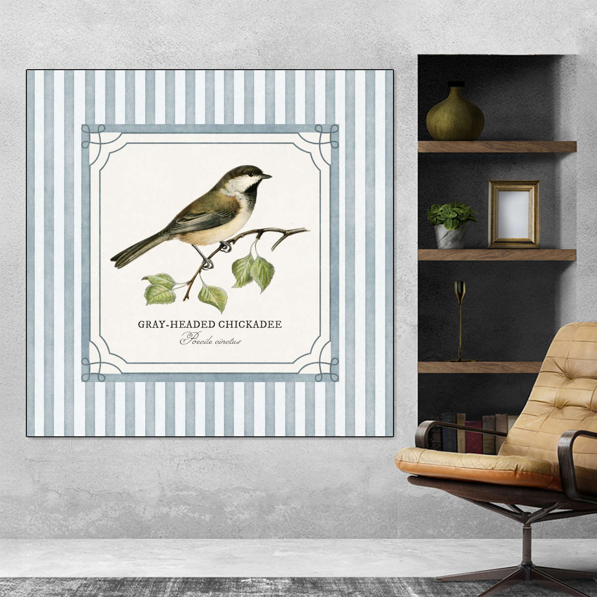 Gray-headed Chickadee Reinterpreted Wall Art - Image 7