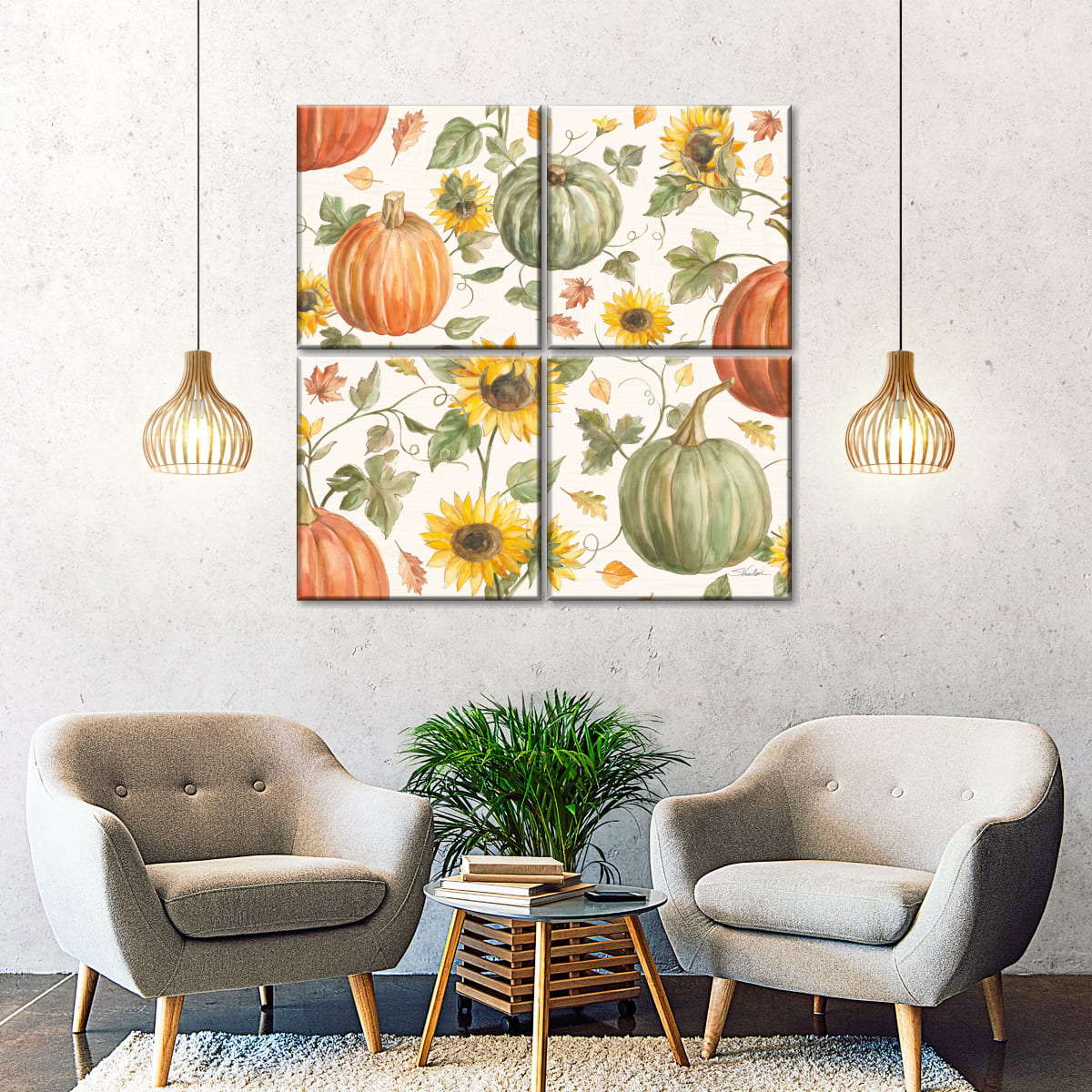 Happy Harvest Pattern VIA Wall Art - Image 11
