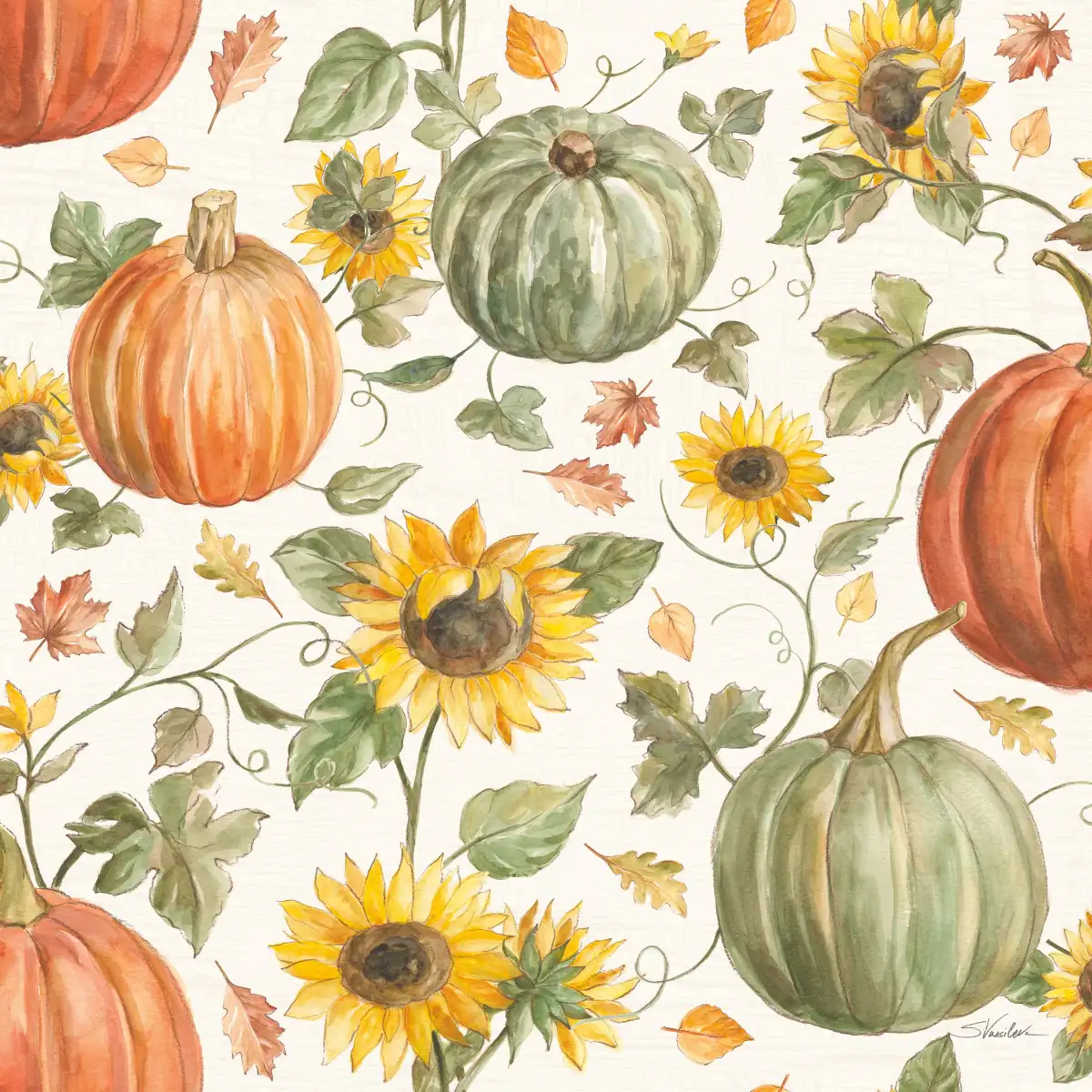 Happy Harvest Pattern VIA Wall Art - Image 19