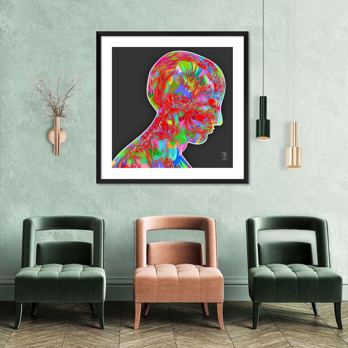 Head Nerves Wall Art - Image 23