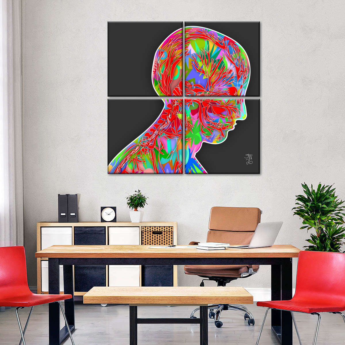 Head Nerves Wall Art - Image 5