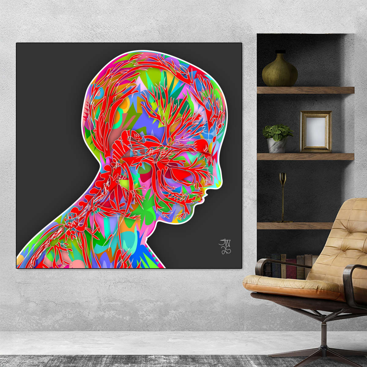 Head Nerves Wall Art - Image 8