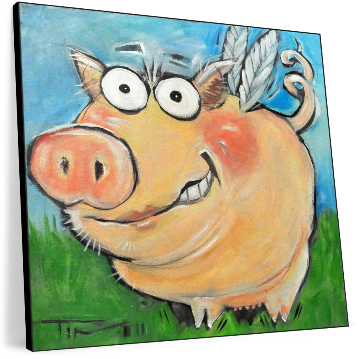 Hovering Pig Wall Art - Image 8