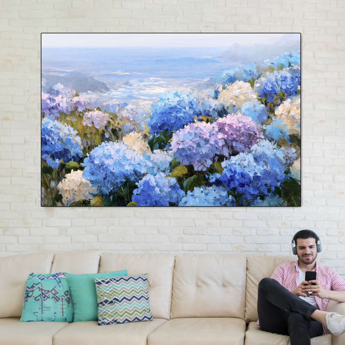 Hydrangea Coast Wall Art - Image 13