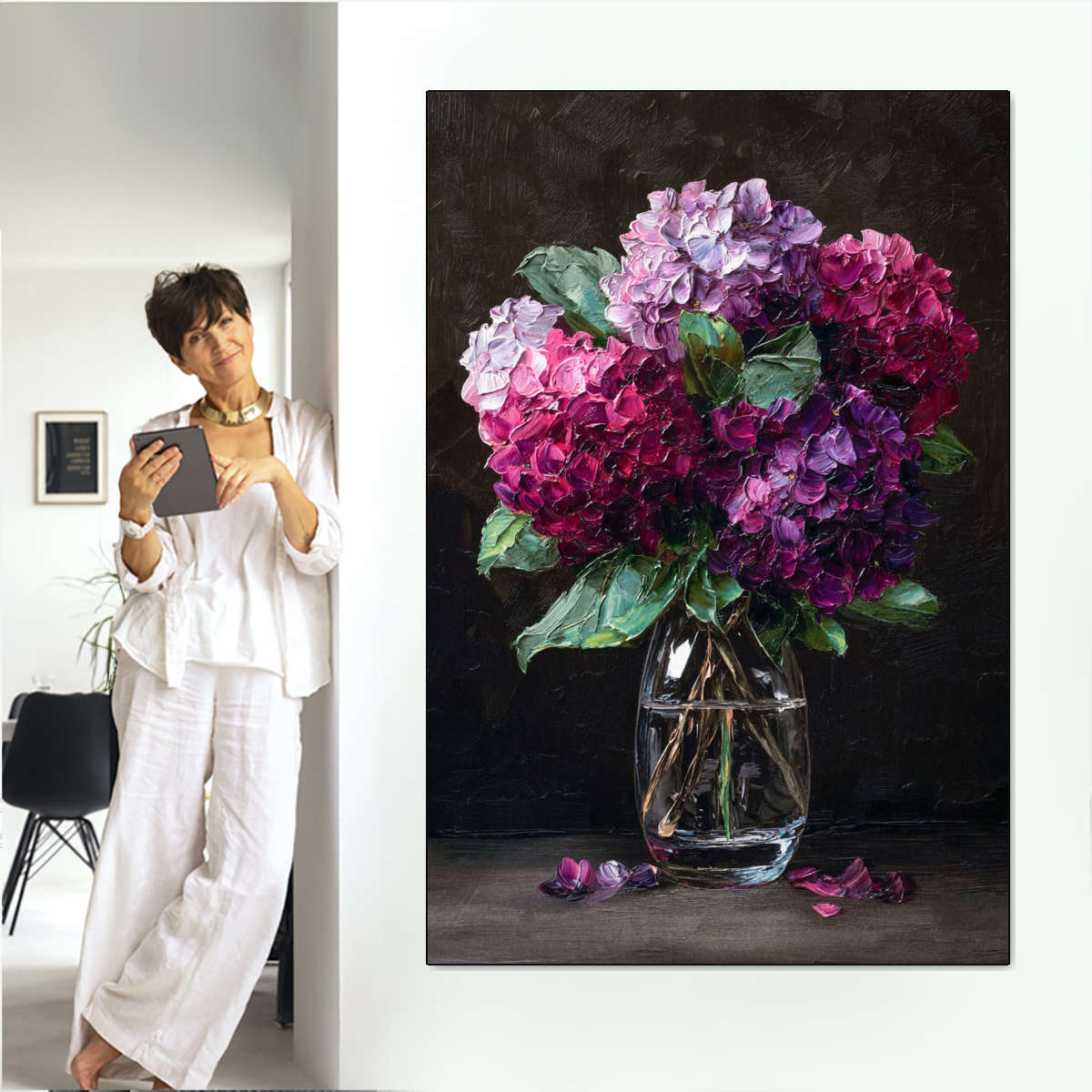 Hydrangea Vase Wall Art - Image 7
