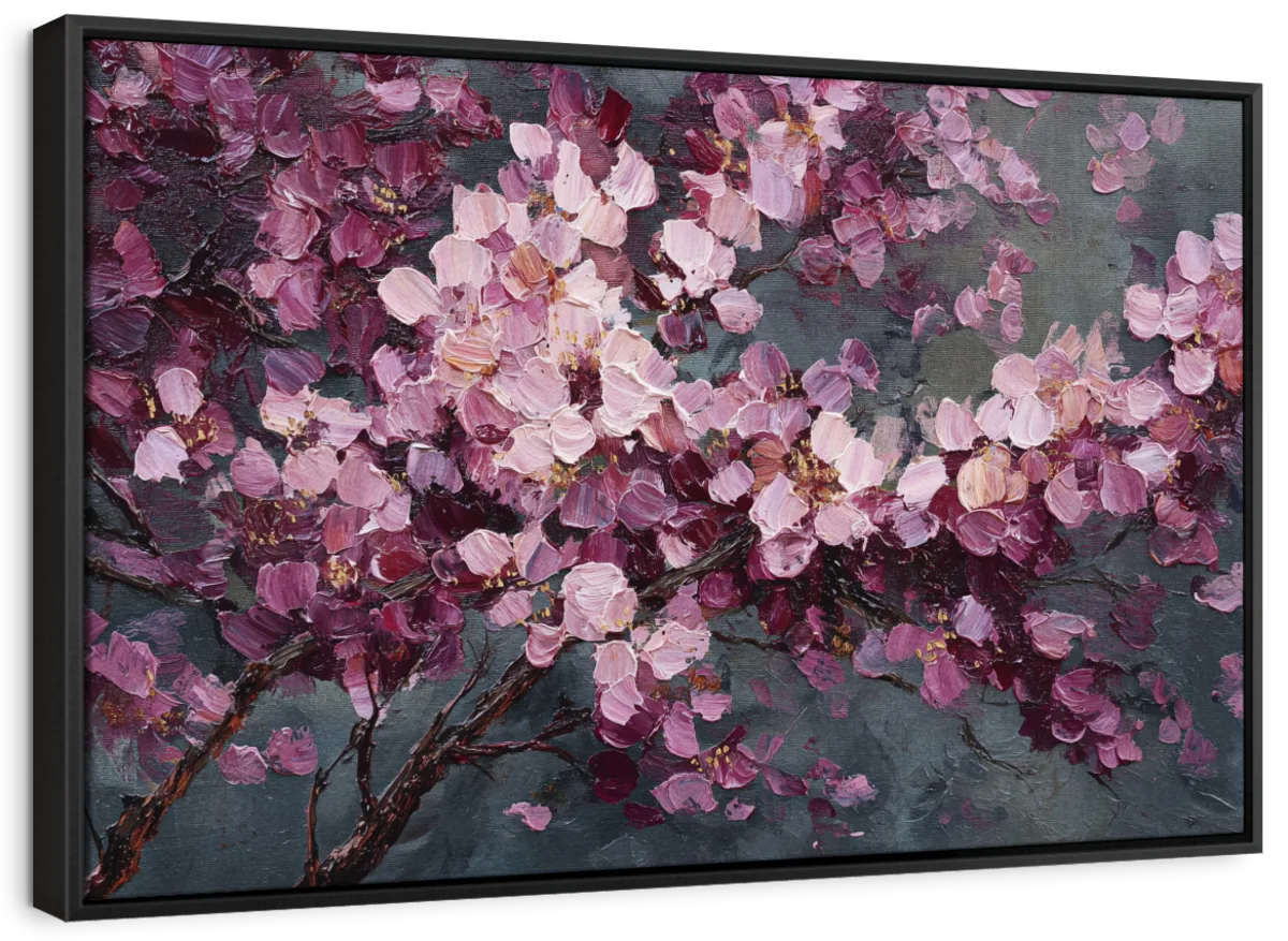 Impasto Cherry Blossoms Wall Art - Image 12