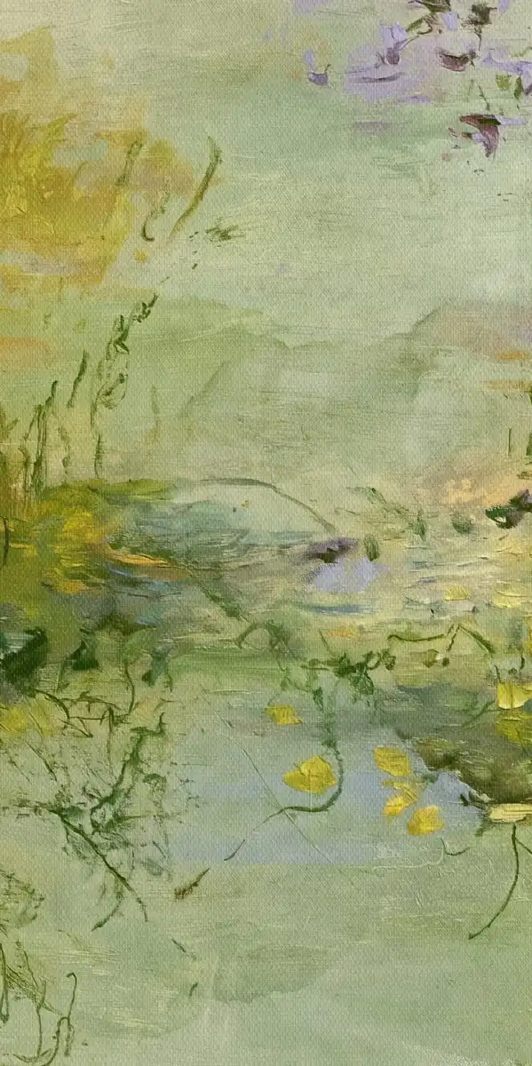 Impressionistic Meadow Painting Wall Art - Image 19