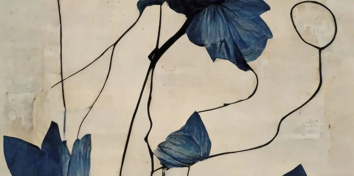 Indigo Flower Wall Art - Image 23