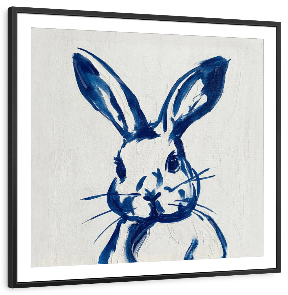 Indigo Rabbit Portrait Wall Art - Image 10
