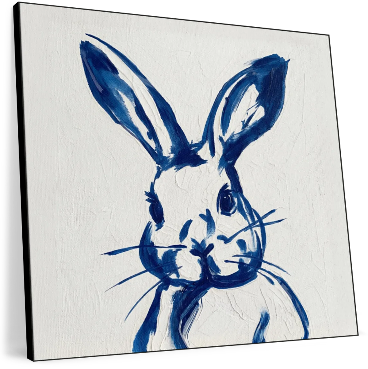 Indigo Rabbit Portrait Wall Art - Image 11