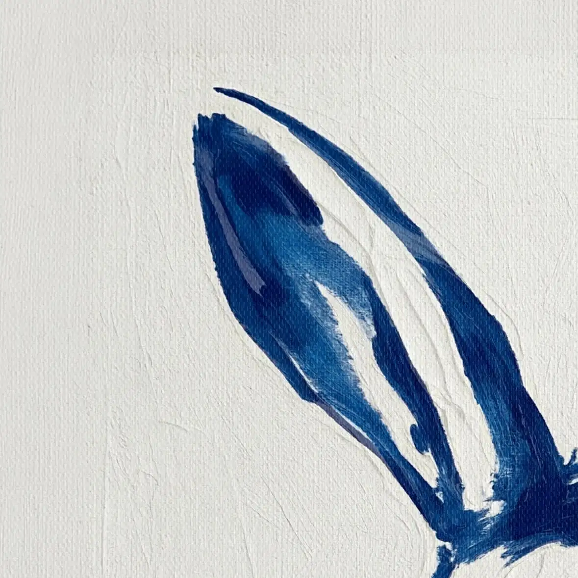 Indigo Rabbit Portrait Wall Art - Image 14