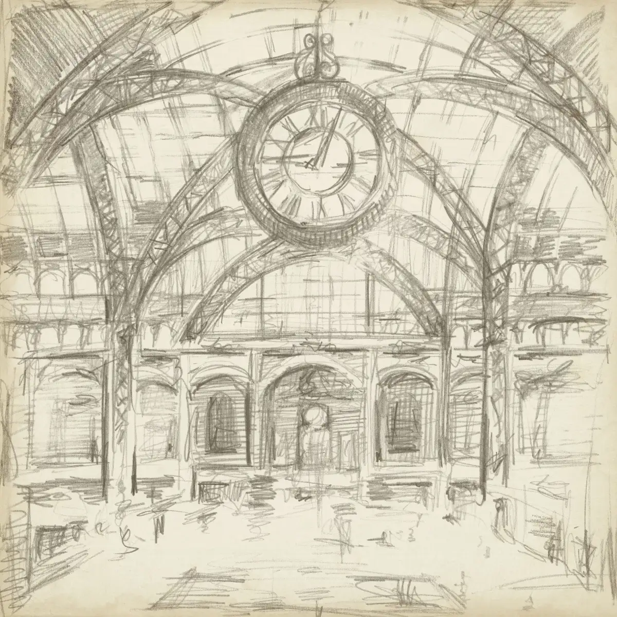 Interior Architectural Study I Wall Art - Image 29