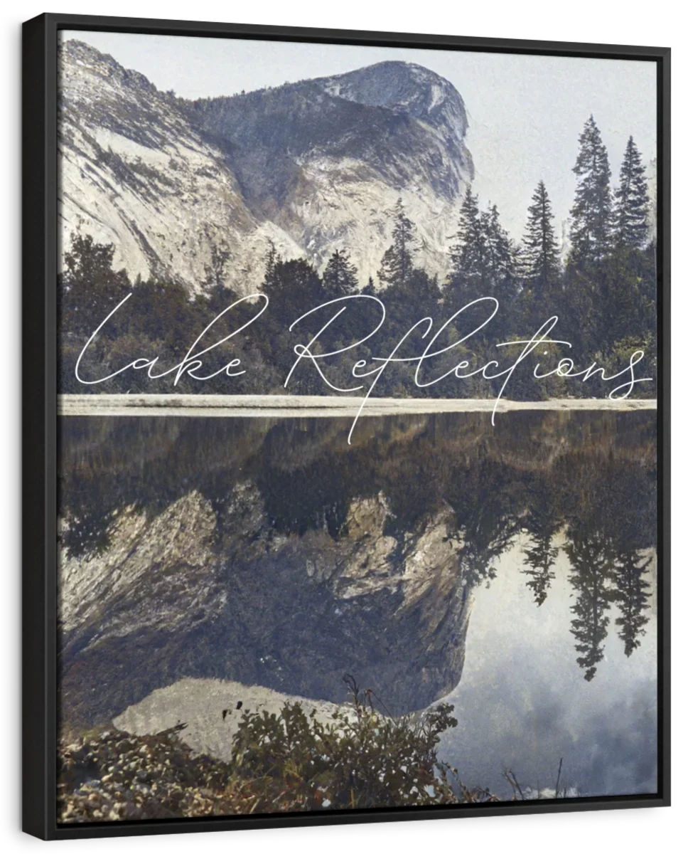 Lake Reflections Text Wall Art - Image 10