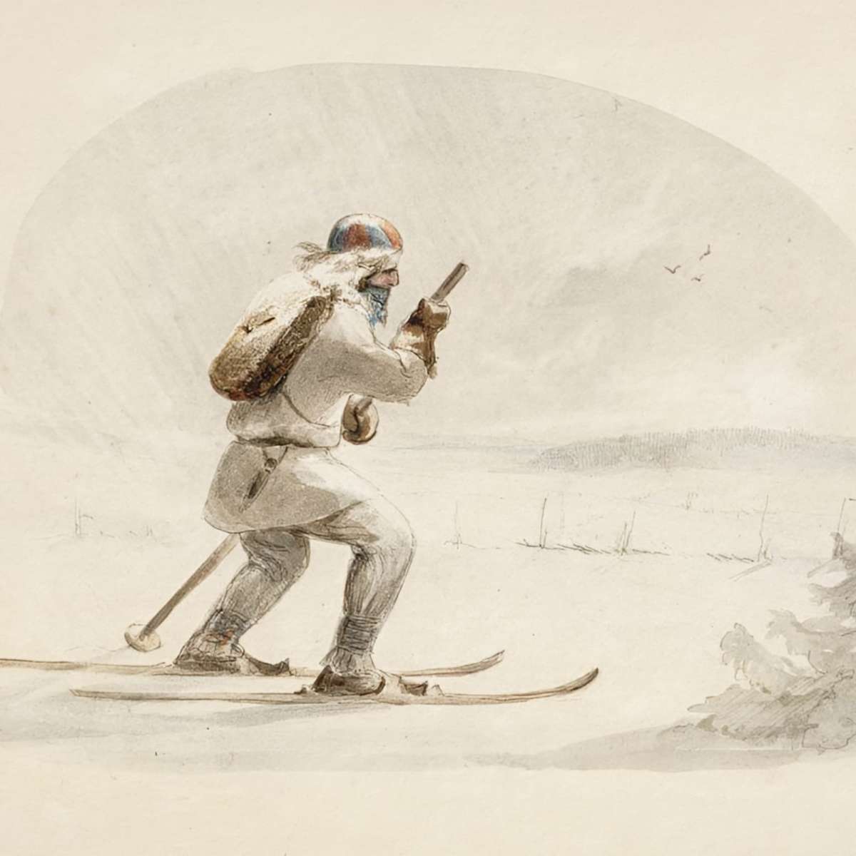 Laplander Skiing Wall Art - Image 11