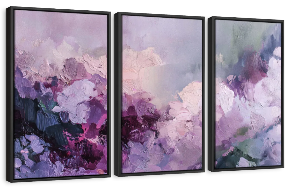 Lavender Dream Abstract Wall Art - Image 11