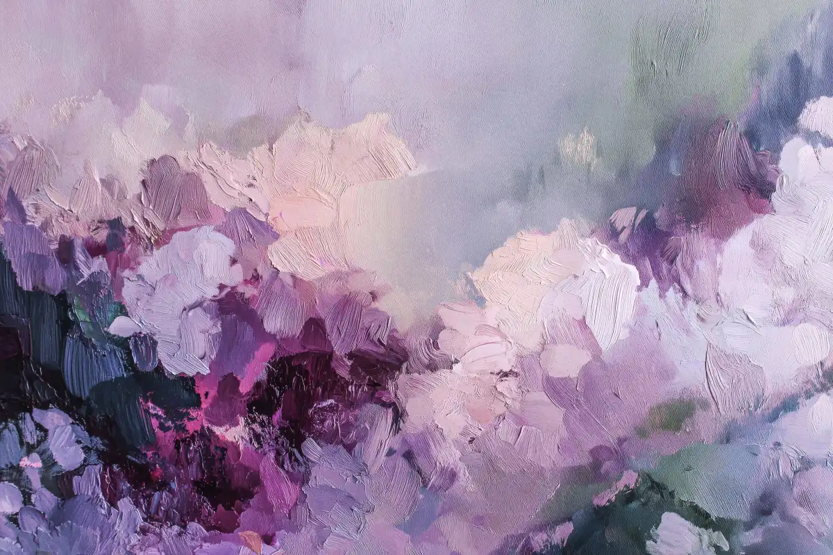 Lavender Dream Abstract Wall Art - Image 17