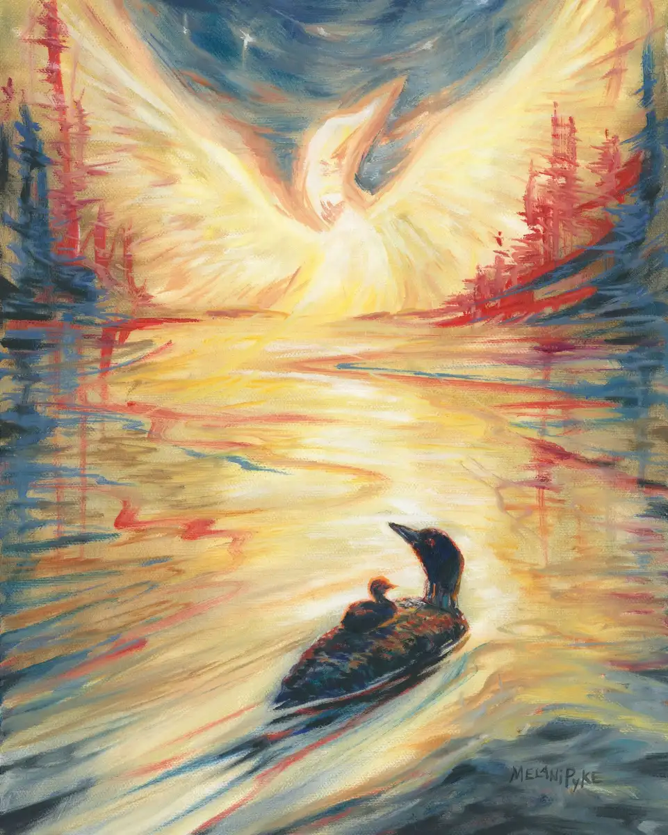 Loon Sunset Wall Art - Image 15