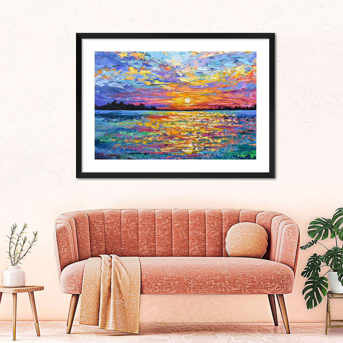 Magical Pink Sunset Wall Art - Image 8