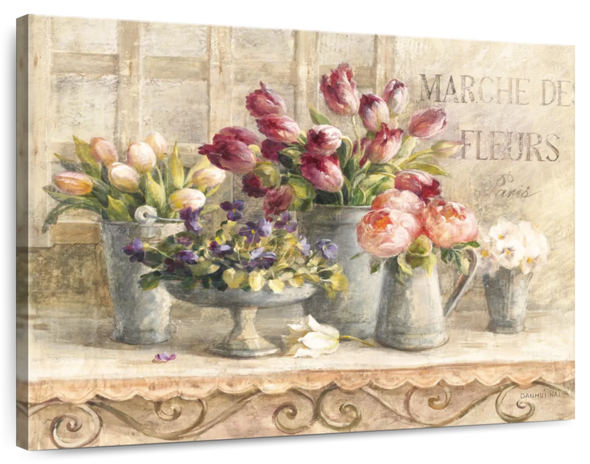 Marche de Fleurs Wall Art - Image 3