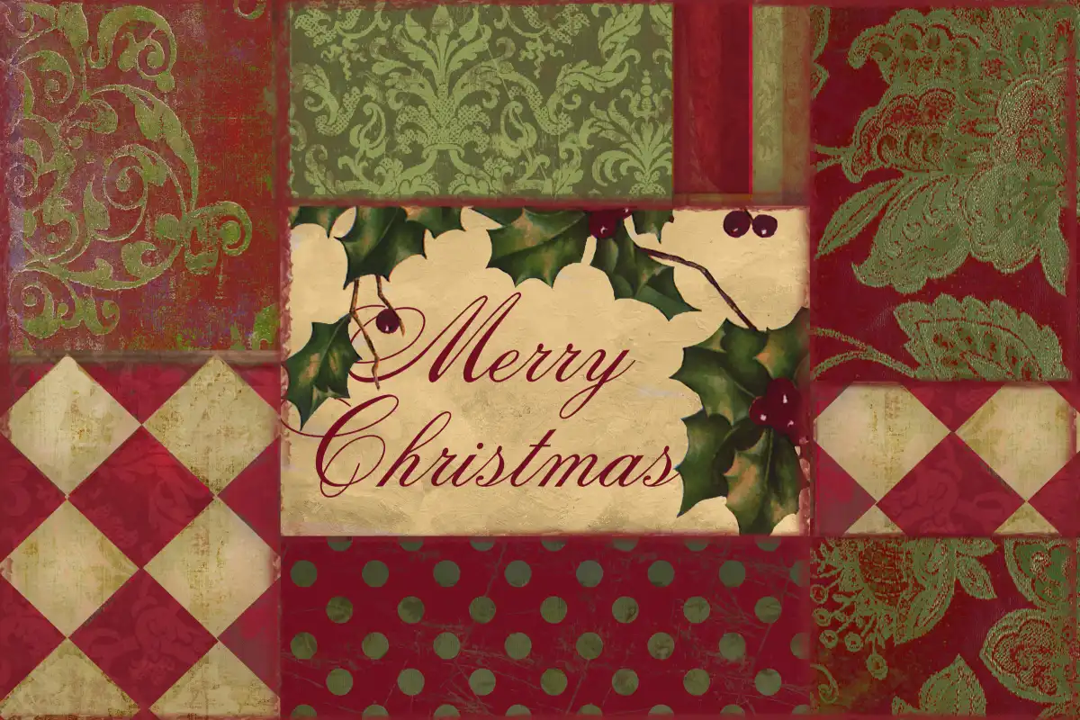 Merry Christmas Patchwork I Wall Art - Image 10