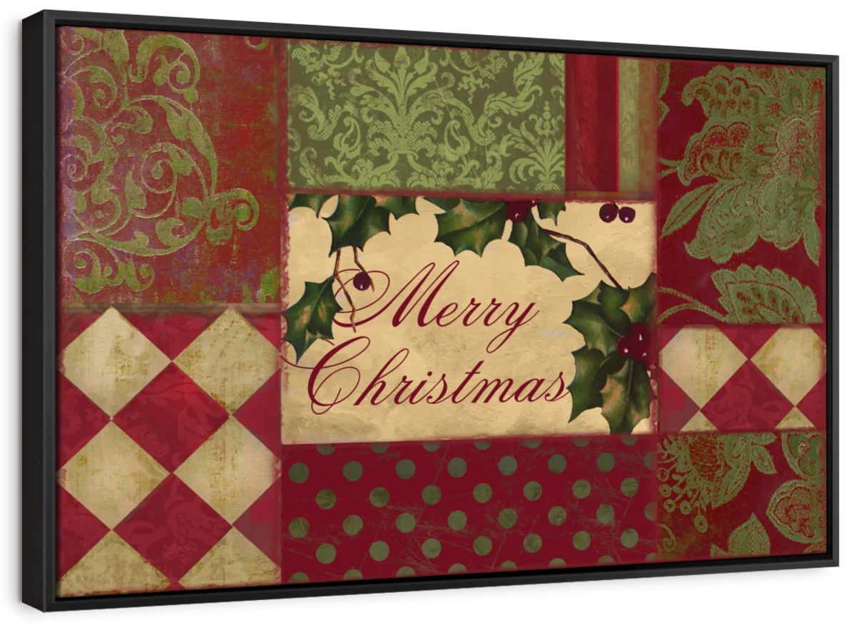 Merry Christmas Patchwork I Wall Art - Image 6