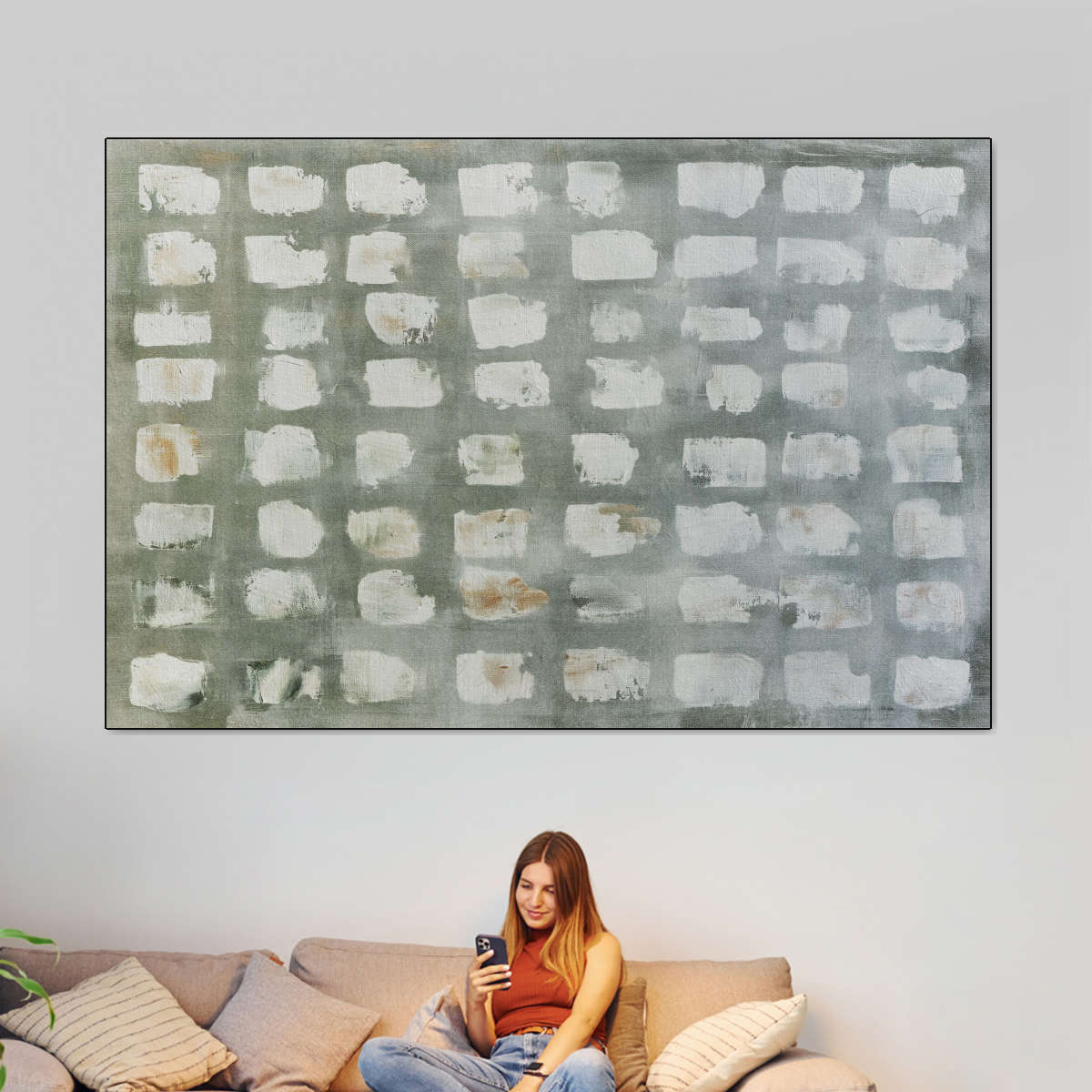 Minimal Block Grid Wall Art - Image 7
