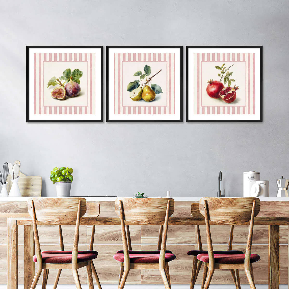 Mixed Fruit Triptych Wall Art - Image 8