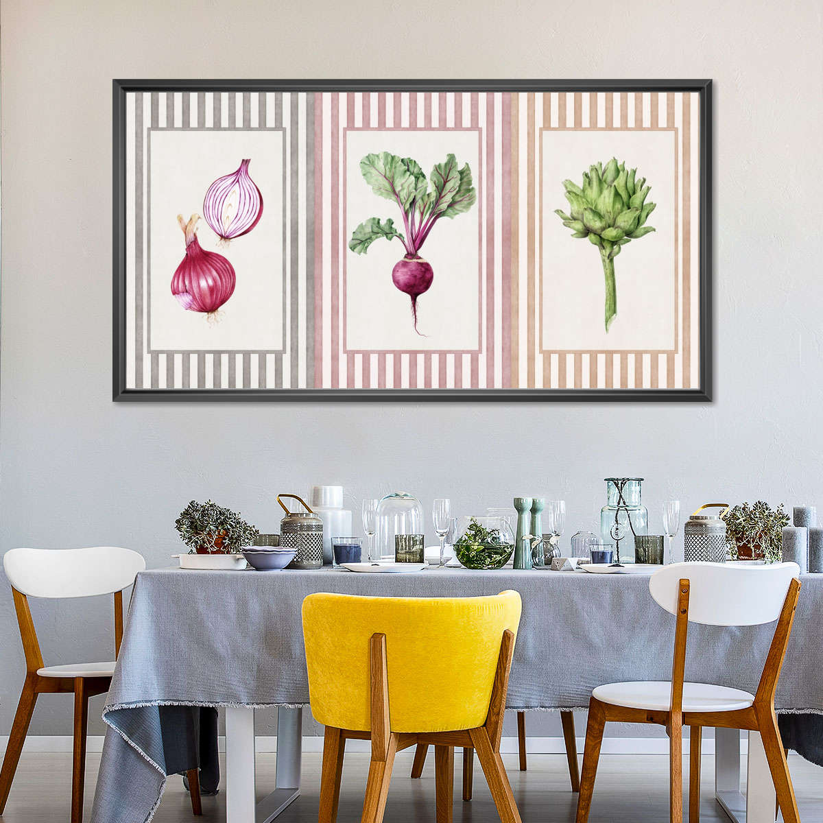 Mixed Vegetable Triptych Wall Art - Image 5