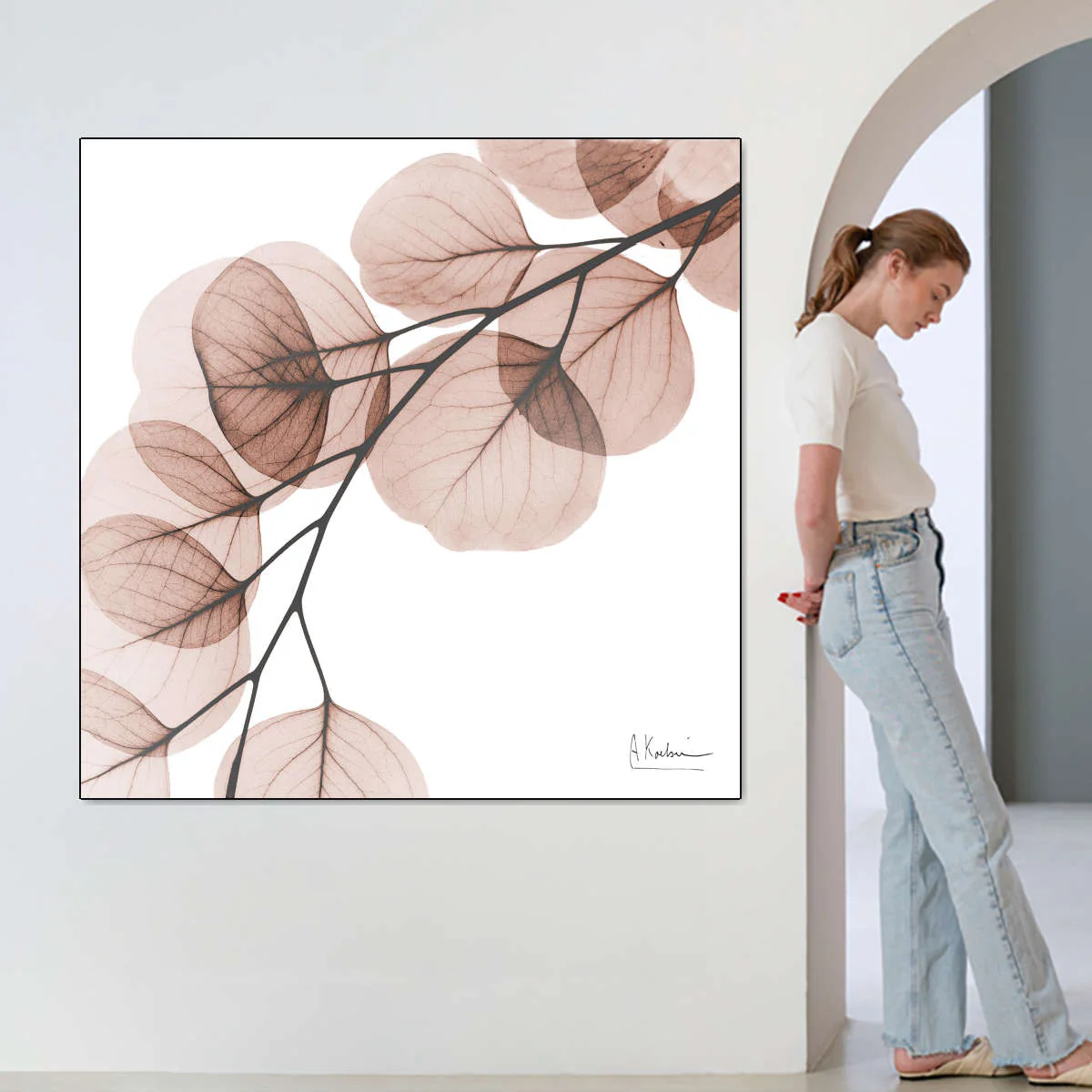 Mocha Eucalyptus I Wall Art - Image 3