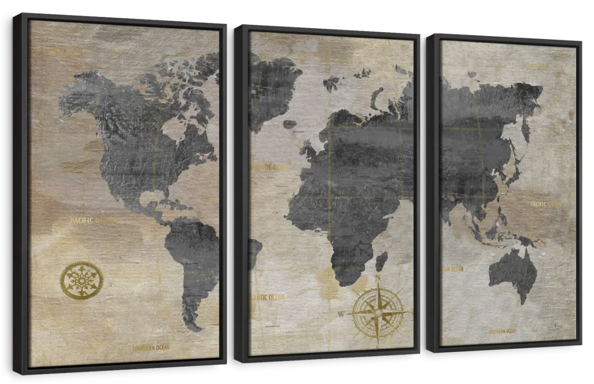 Modeled World Map Wall Art - Image 11