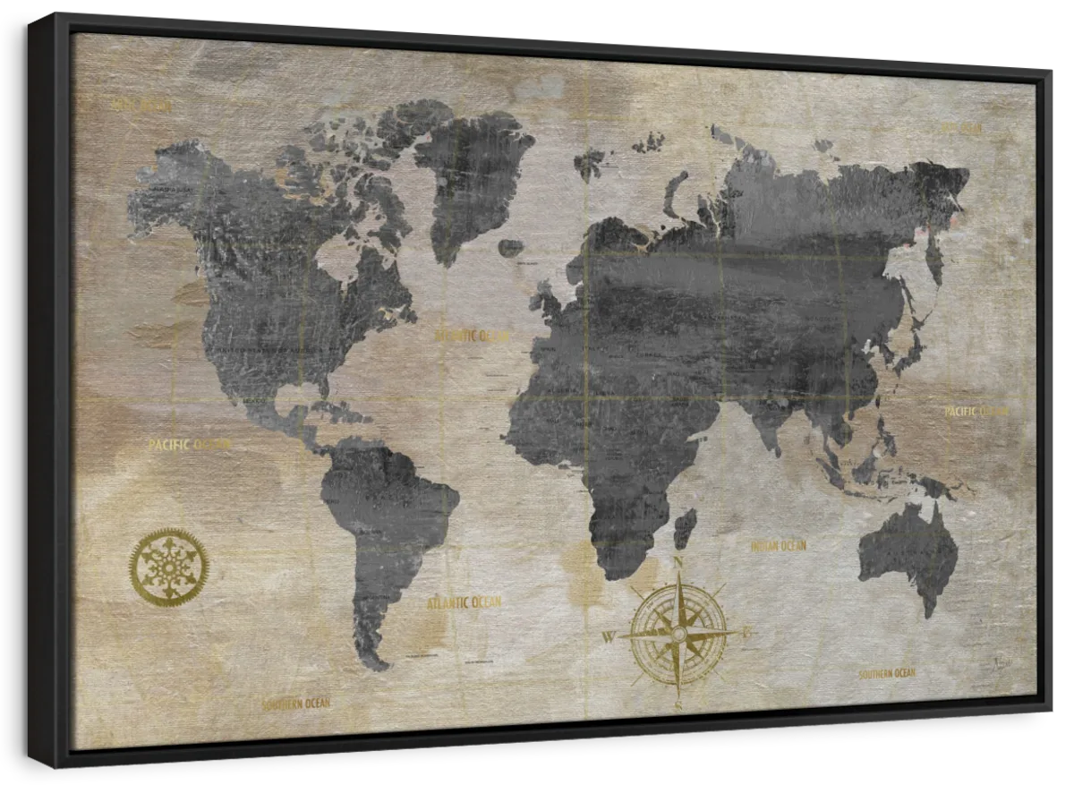 Modeled World Map Wall Art - Image 12