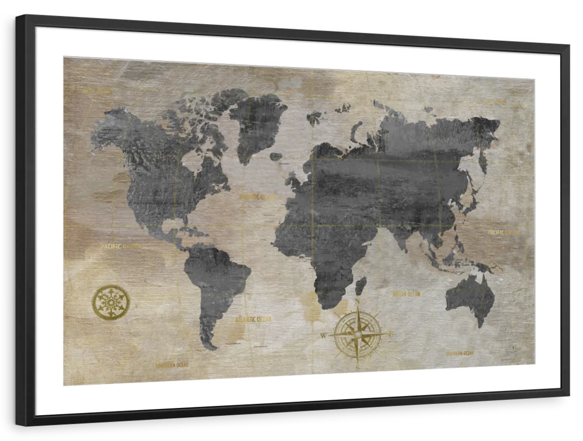 Modeled World Map Wall Art - Image 14