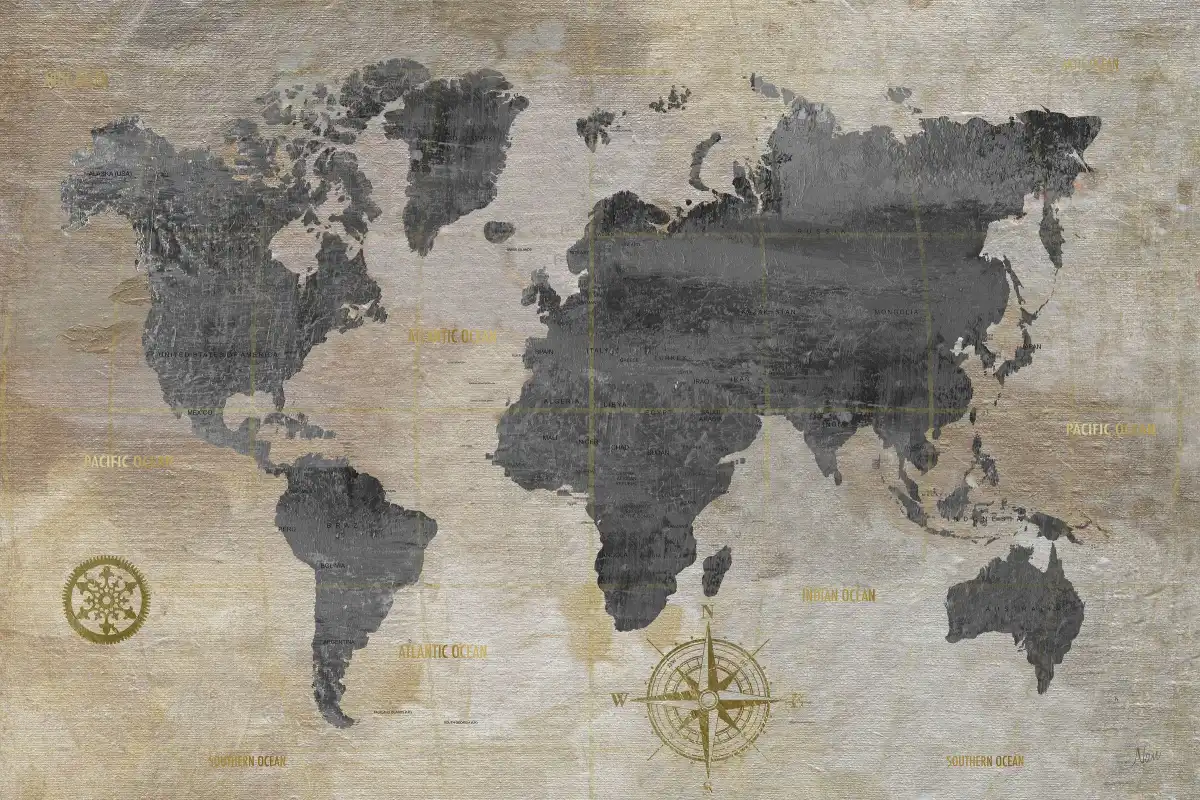 Modeled World Map Wall Art - Image 17