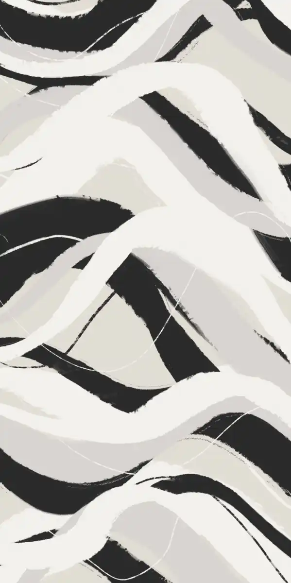 Monochrome Waves Wall Art - Image 18