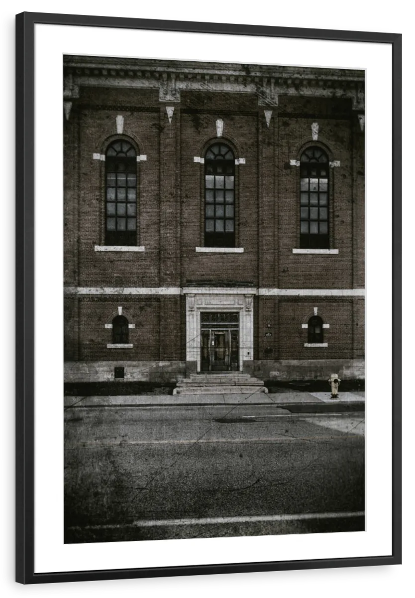 Moody Brick Facade Wall Art - Image 10