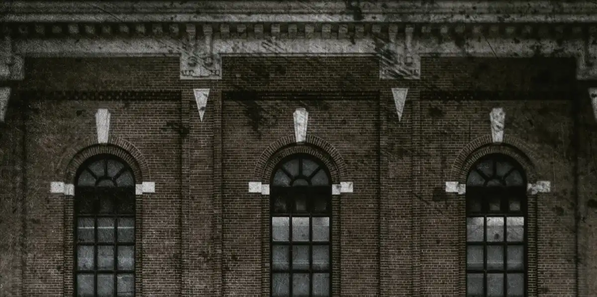 Moody Brick Facade Wall Art - Image 14