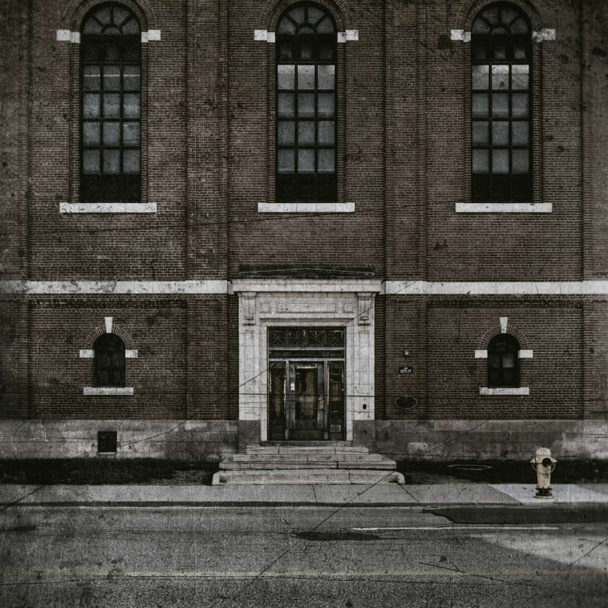 Moody Brick Facade Wall Art - Image 2