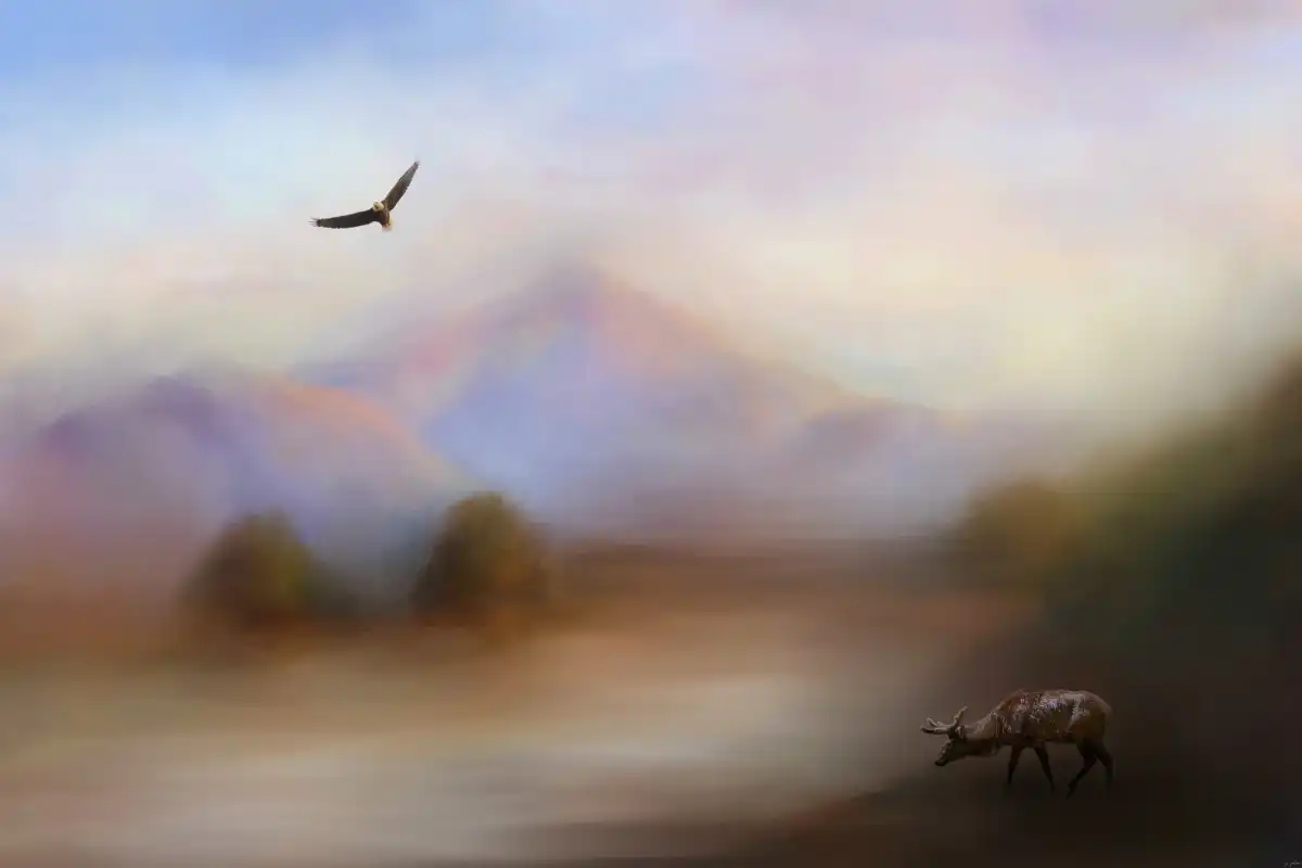 Morning At The Mountain Wall Art - Image 16
