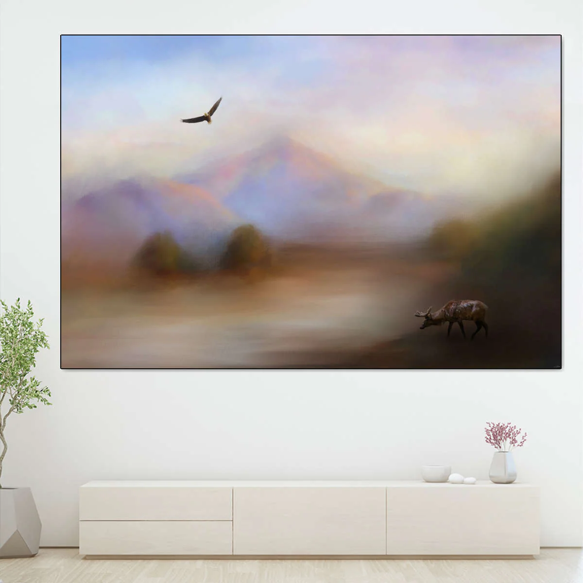 Morning At The Mountain Wall Art - Image 4