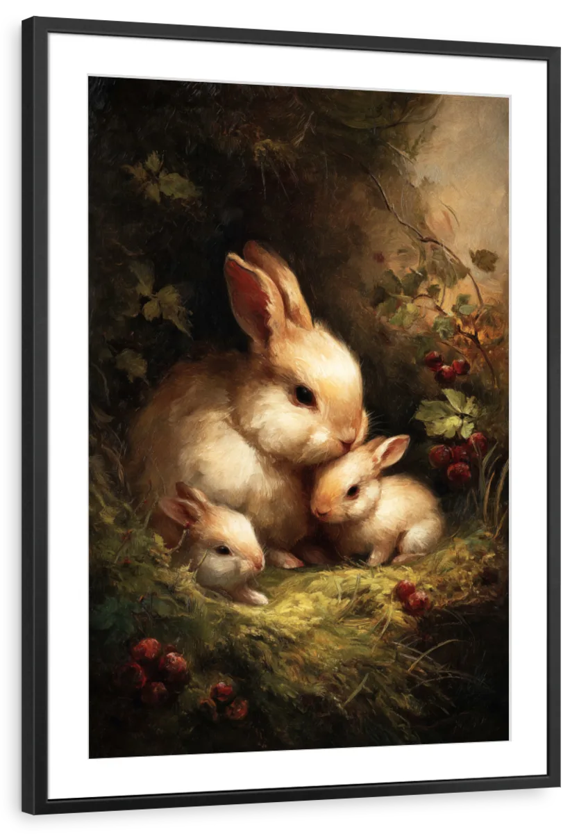 Mother Rabbit and Babies Wall Art - Image 10