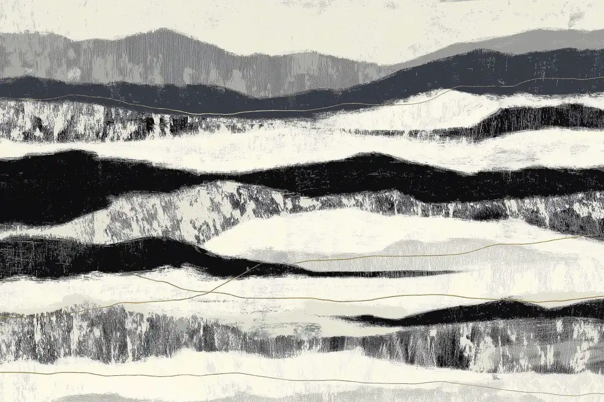 Mountain Echo Lines Wall Art - Image 17