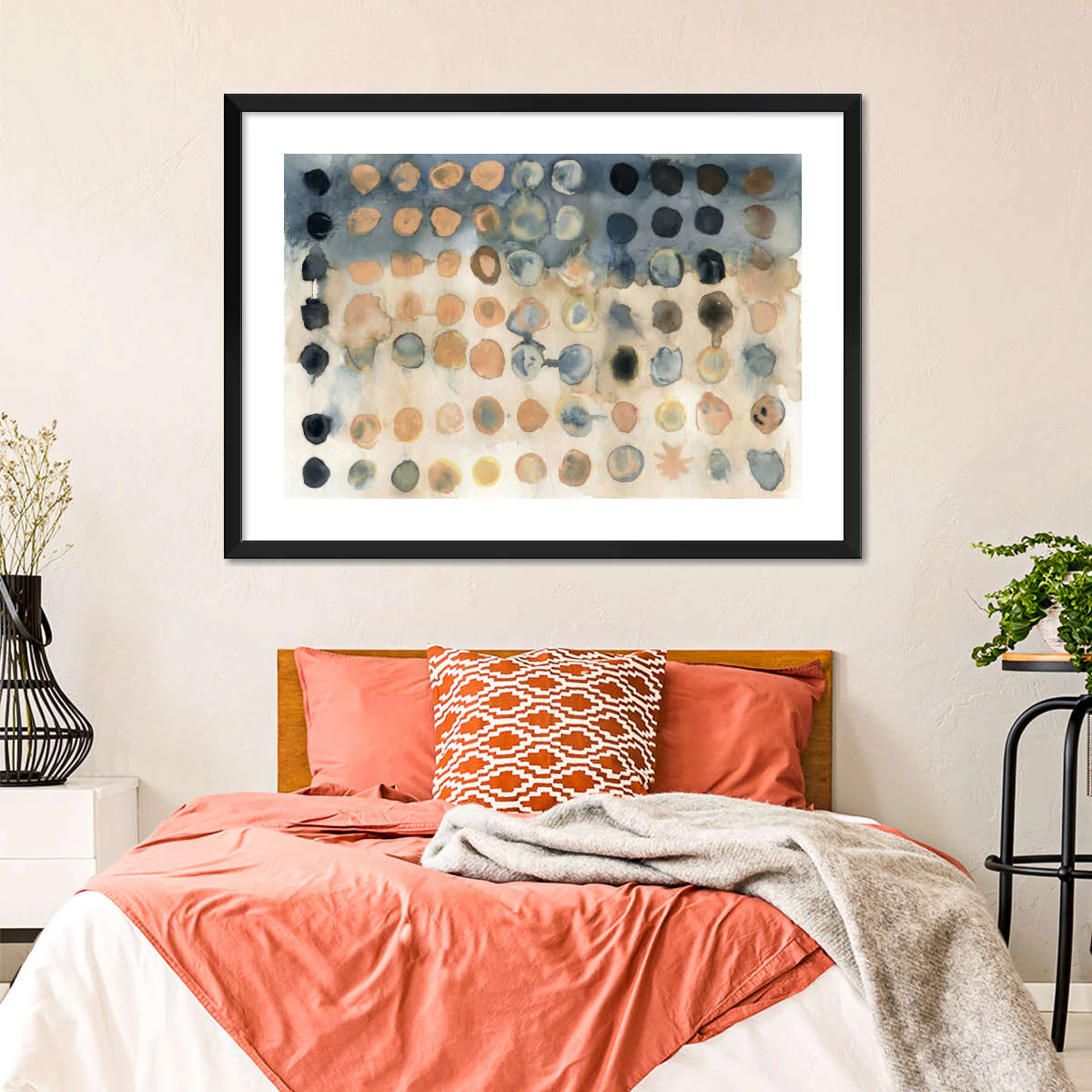 Muted Dot Grid Wall Art - Image 6