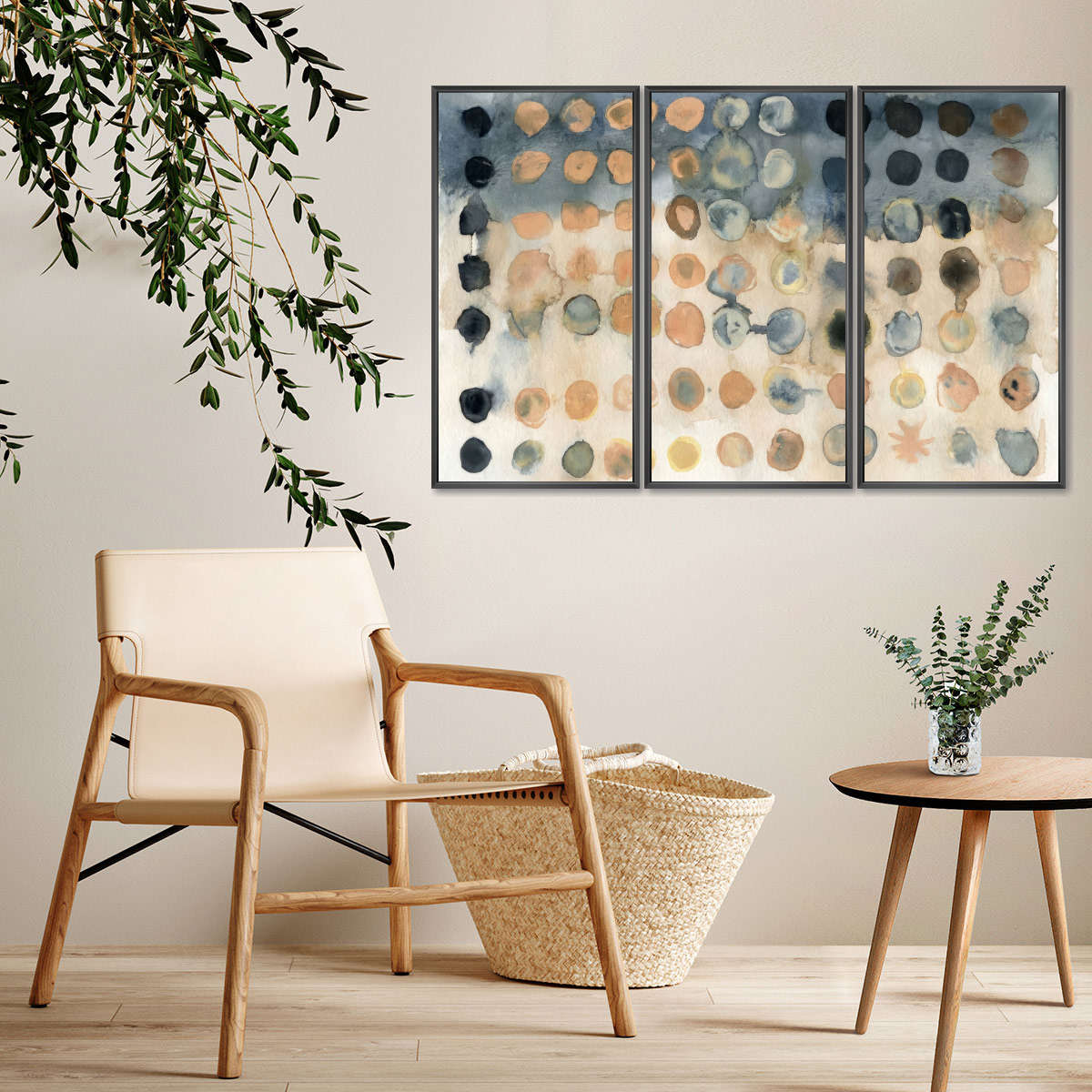 Muted Dot Grid Wall Art - Image 8